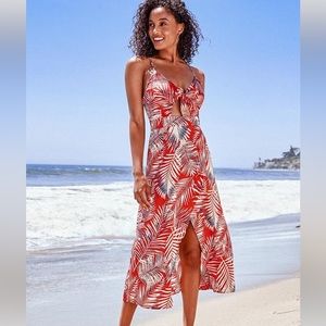 Cupshe Reagan Tropical Knotted Dress